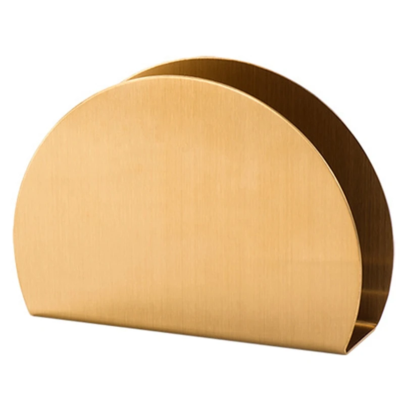 

Nordic Home and Wedding Decoration Table Napkin Holder Rack Gold Plated Stainless Steel Storage Tower Holder for Hotel