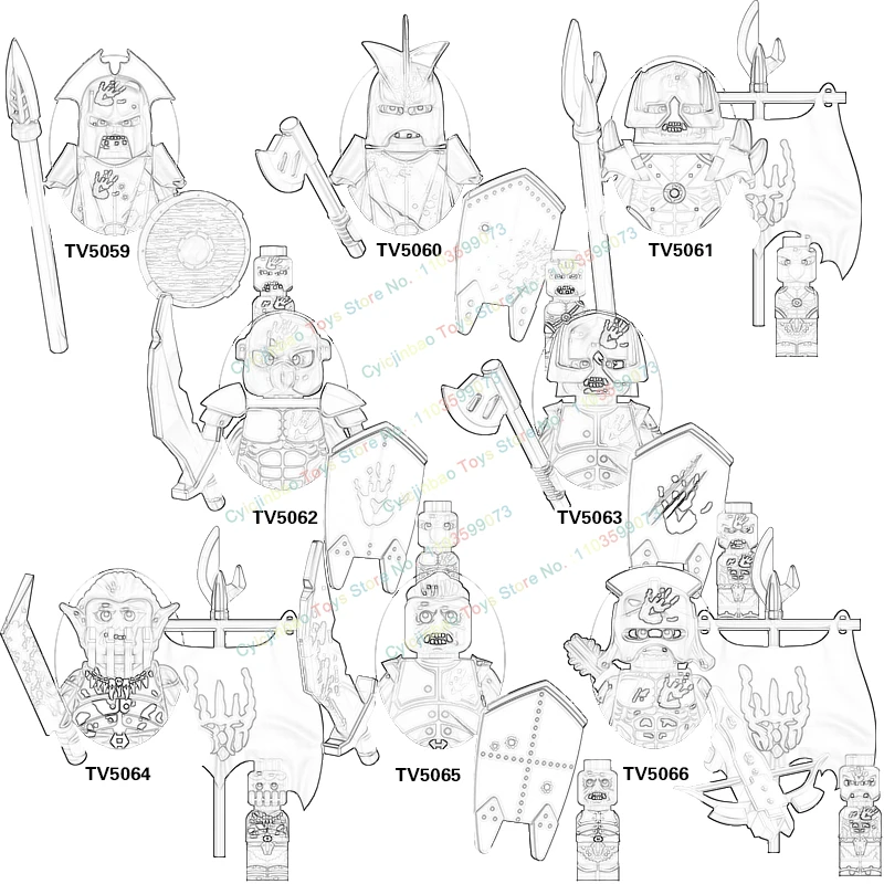 Средневековый фильм Рыцари анмар кольцо Wraiths экшн-фигурки аксессуары