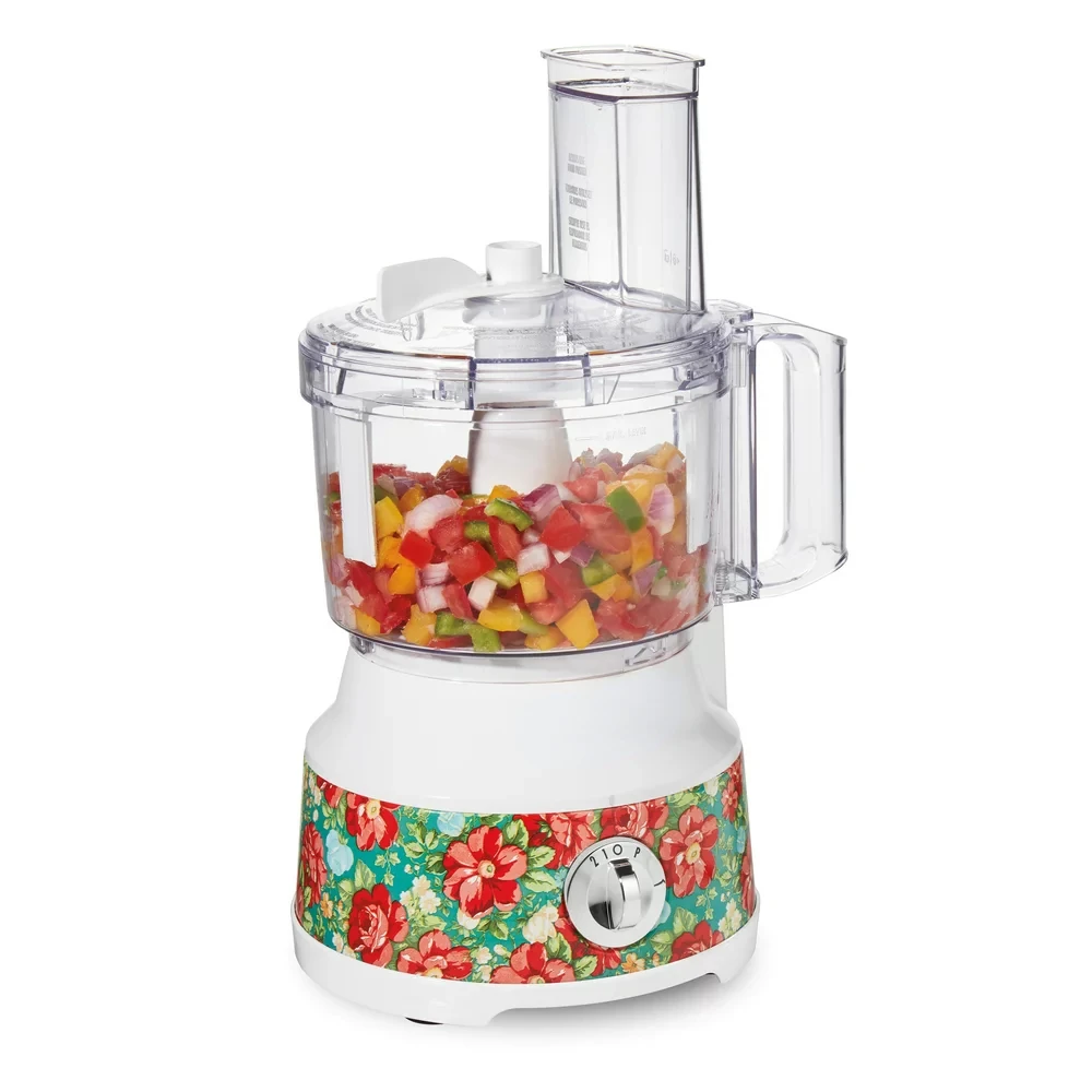 

Woman Vintage Floral 10-Cup Food Processor by Beach