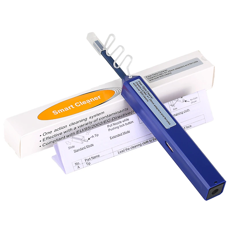 1.25mm Universal Connector Fiber Optic Cleaner Cleaning Pen LC One Click Cleaner Fiber Optic Connector cleaning tool