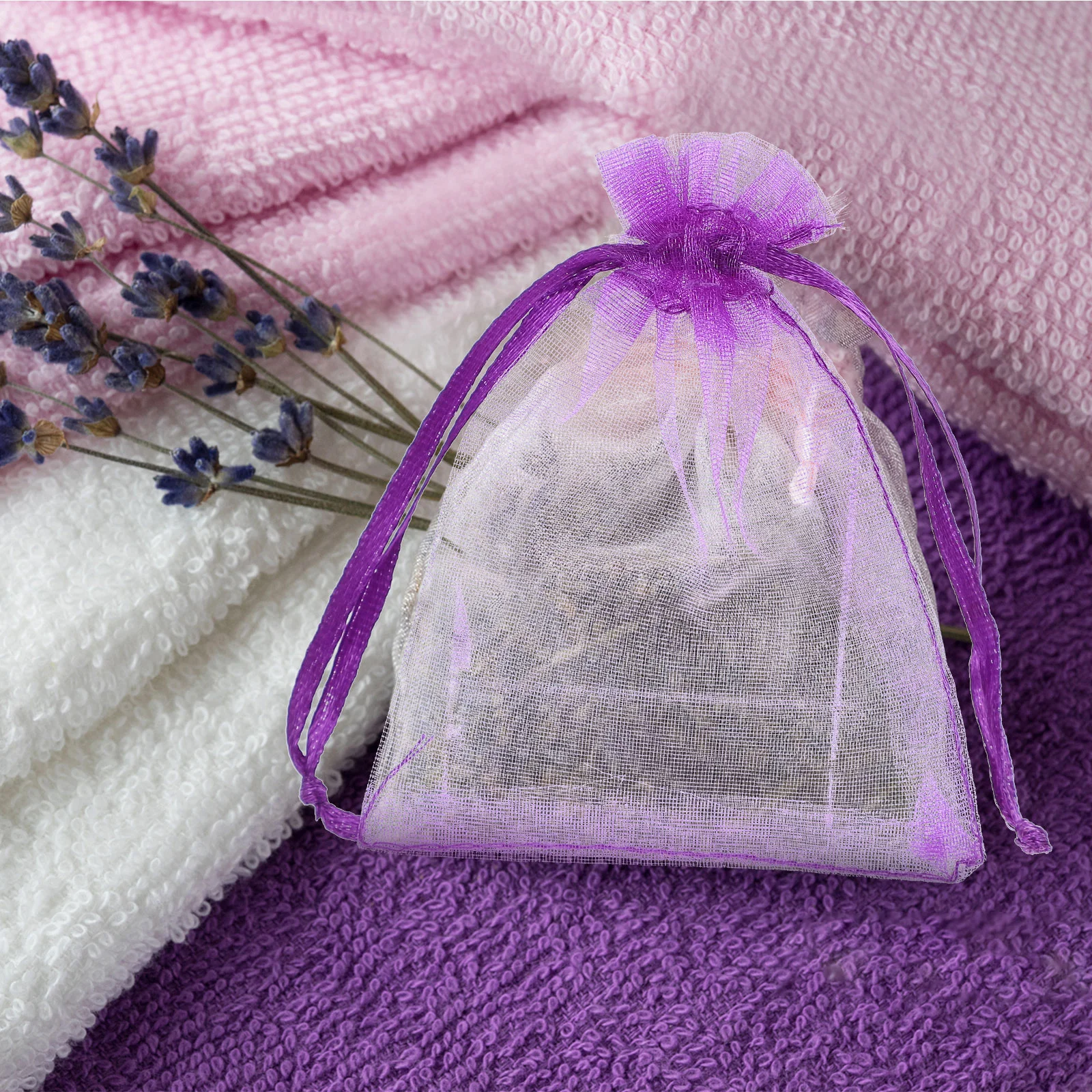 

Organza Bag Present Pouches Drawstring Bags Jewelry Gauze Goody Lavender Candy Gift Storage Mini Favors