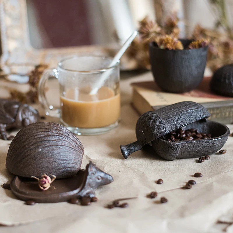 Коробка для хранения из кованого железа в стиле ретро, художественное украшение для дома, крыльца, гостиной, спальни, рабочего стола, аксессуары для украшения закусок