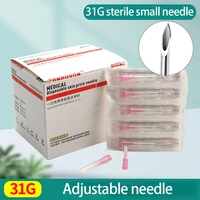 31g adjustable 0 7mm sterile small needle manual injection disposable painless small needle micro integer beauty needle