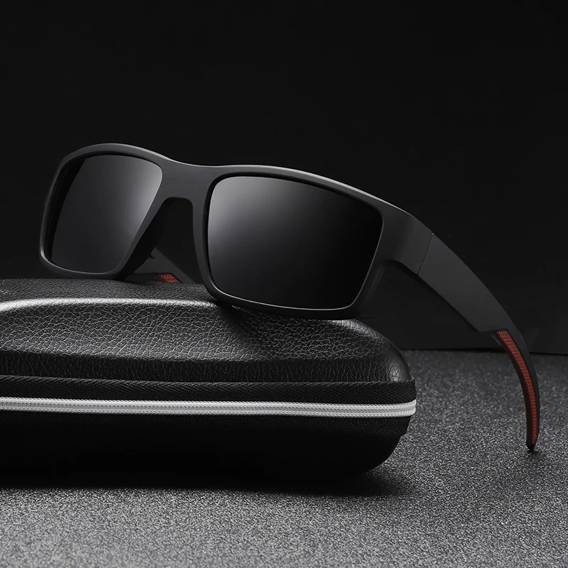 

2022 LAMOFUR New Arrival Brand Design Fashion Polarized Sunglasses Men Sports Style Sun Glasses Driving Fishing JB5501