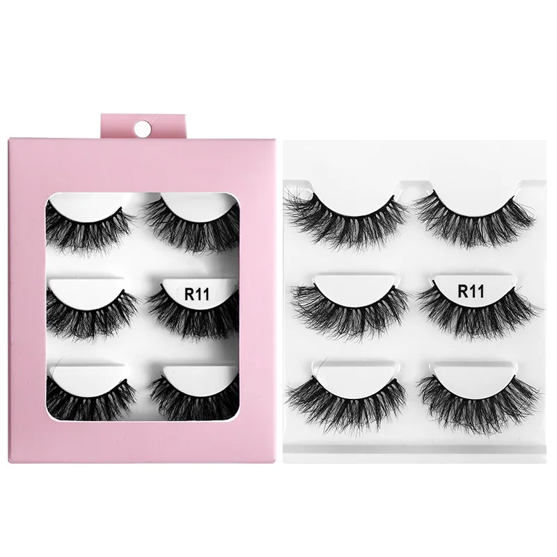 Thick Multilayer 3D Mink False Eyelashes Soft Light Reusable Hand Made Curly Crisscross Fake Lashes Easy to Wear 20 Sets/Lot DHL