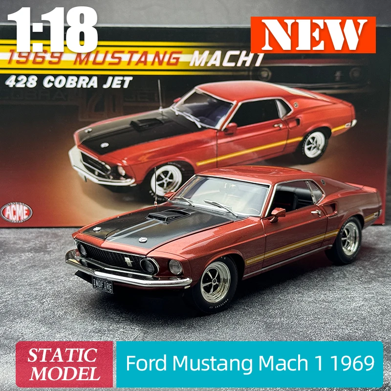 Модель автомобиля из металлического сплава ACME 1:18 Ford Mustang Mach 1 1969