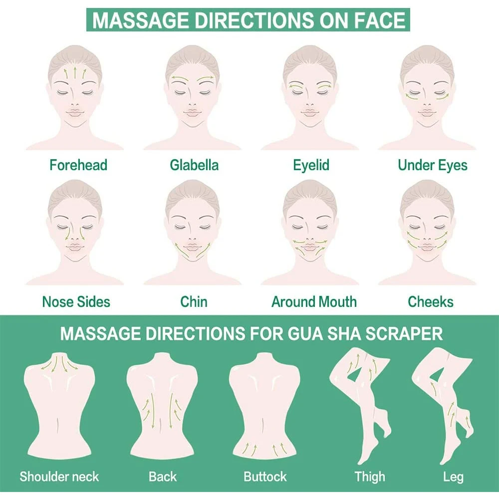 Скребок для гуаши из натурального розового нефрита массажер подтяжки лица доска