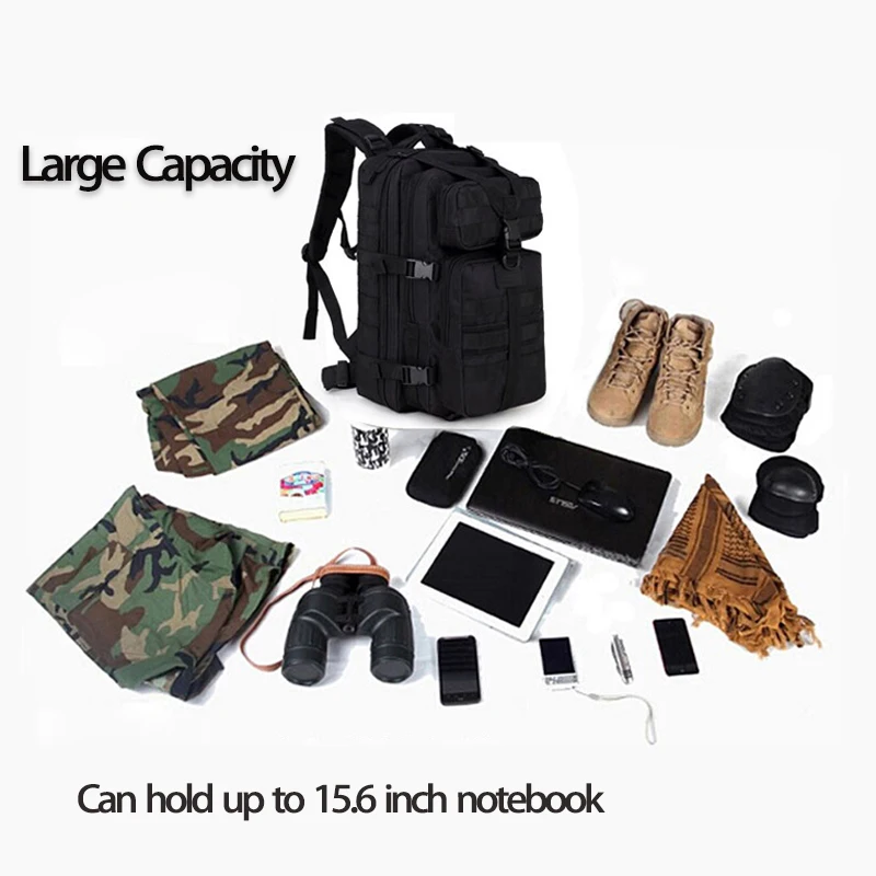 35L Military Tactical Backpack 3P Outdoor Package Mountaineering CS Camo Bag Waterproof Backpack For Hiking Camping Equipment