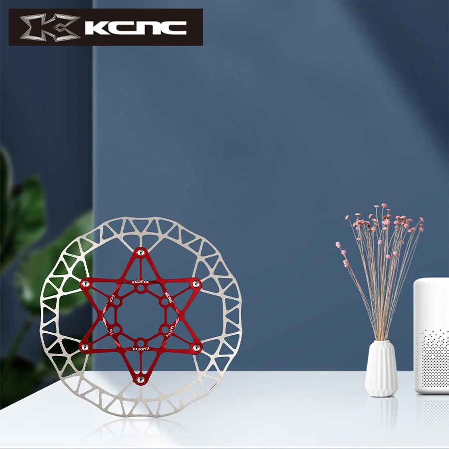 

KCNC Kasditor Disc Brake Rotor Floating Heat Dispense Cooling 160mm 180mm 203mm MTB DH SUS 420 Super Light 95g Taiwan Made