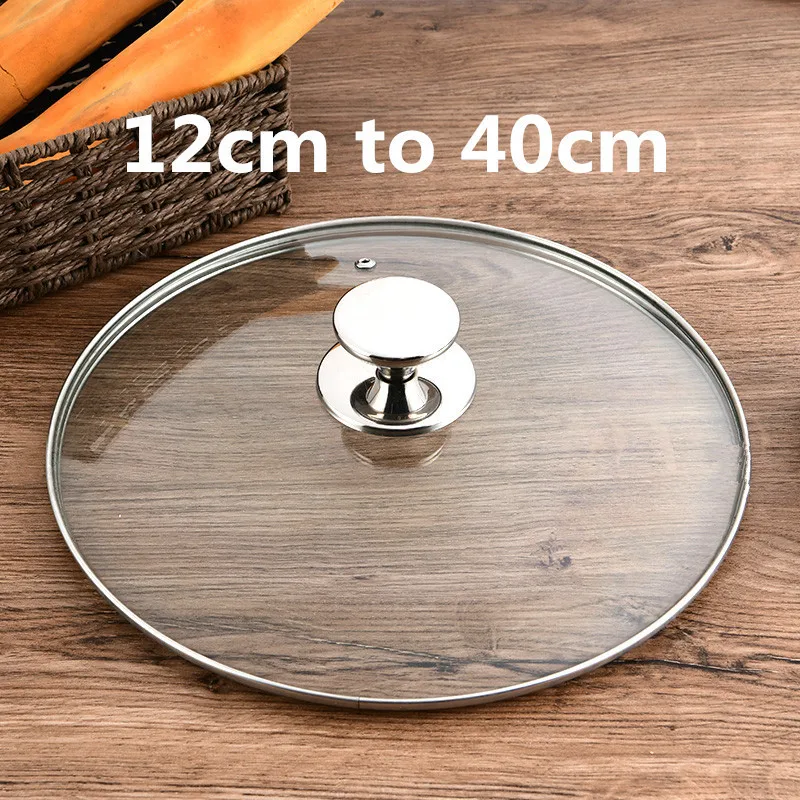 

Frying Pans Lid Glass Lid Handle Pot Lid Frying Pan Lid Pot Lid Handle Wok Pan Lid Stainless Steel top Frying Pan cooking Cover