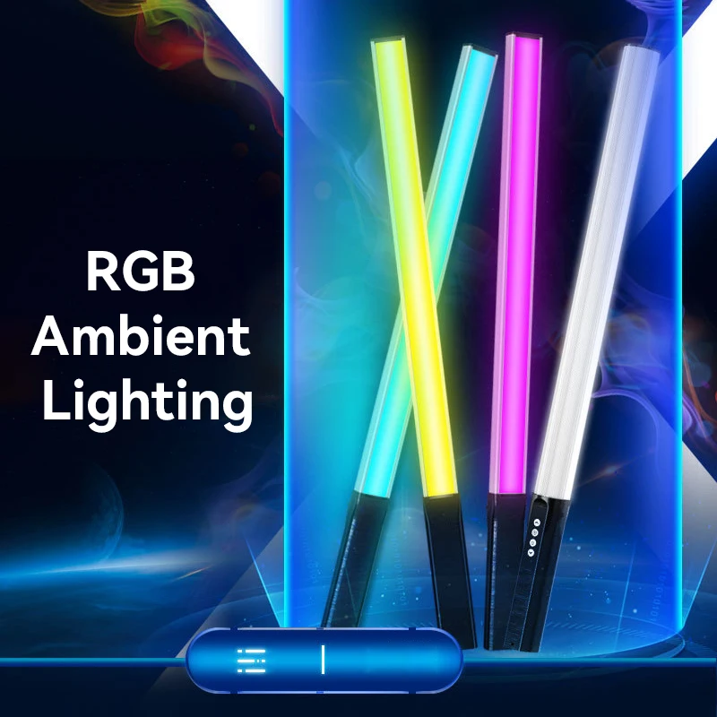 RGB Light Stick Wand With Tripod Photography FillLight Party Colorful LED Lamp Handheld Flash Speedlight portrait Video Lighting