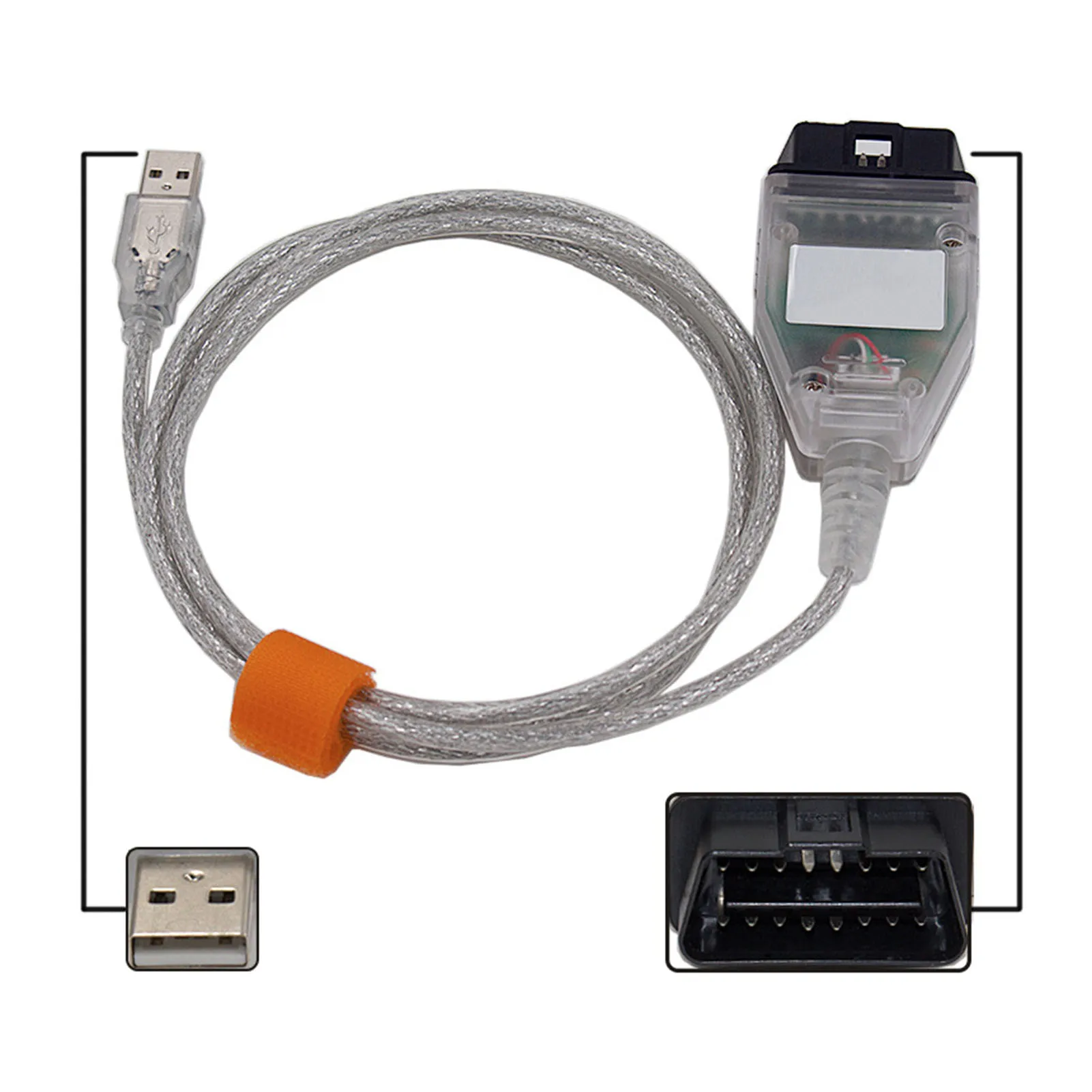 Автомобильный диагностический инструмент один кабель MINI VCI OBD2 USB интерфейс для