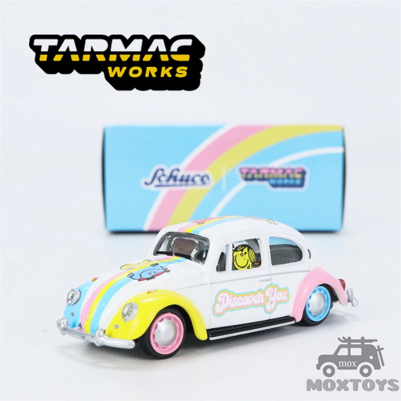 

Tarmac работает 1:64 VW Beetle Mr. Men & Little Miss литая модель автомобиля
