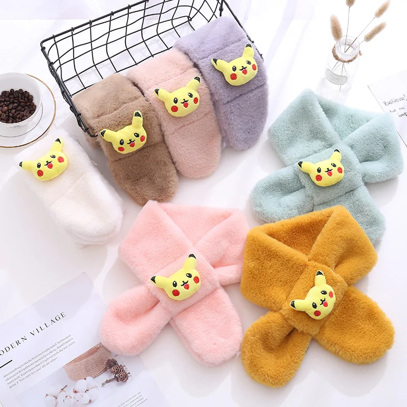

Новое поступление [TAKARA TOMY] милый детский шарф из мультфильма Покемон Пикачу зимний Творческий плюшевый теплый шарф для детей a22101918
