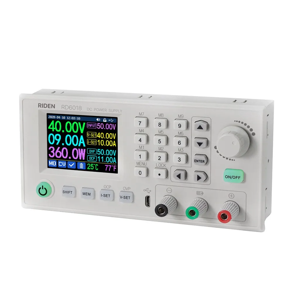 

RD6018 18A Constant-Voltage and Constant-Current Direct-current Power-Supply Module Keypad PC Software Control Voltmeter