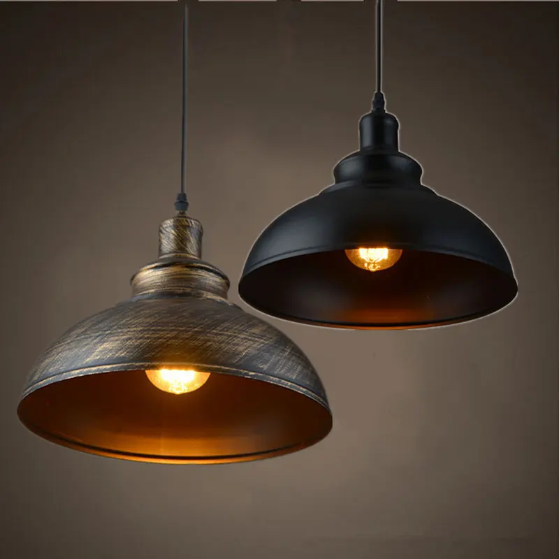 

Retro Attic Industrial Chandelier Bar Kitchen Restaurant Coffee Shop Iron Pendant Light Black Ceiling Metal Pendant Lamp