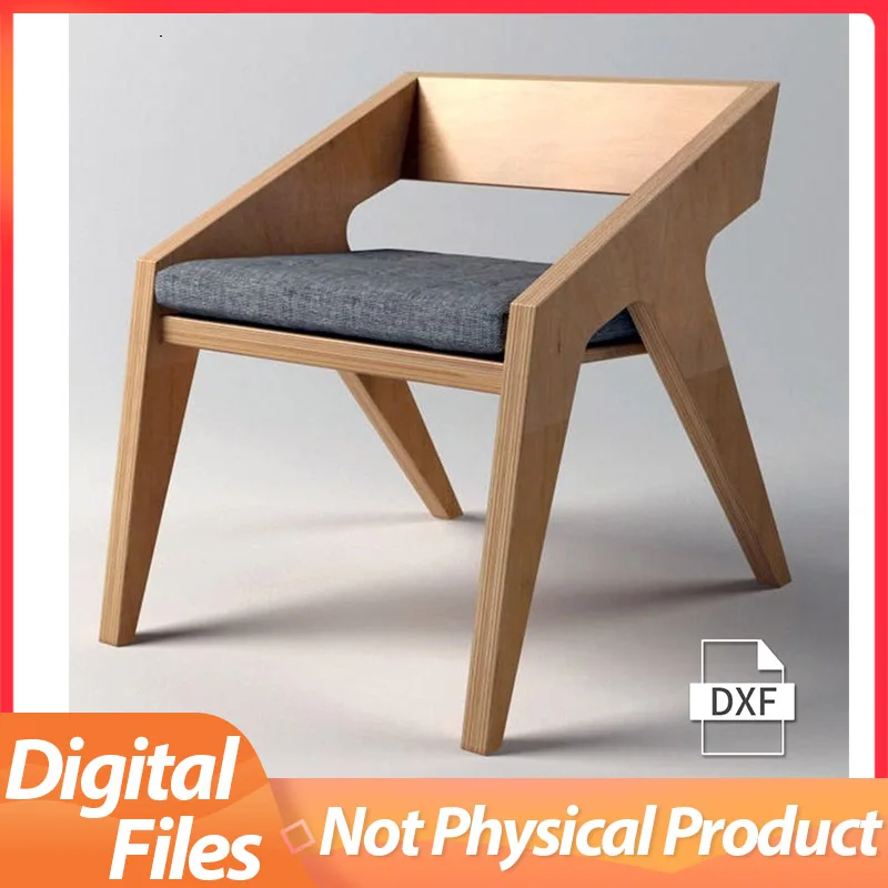 

Wooden Dining Chair DXF File Laser Cut Vector DIY Woodworking 3D Puzzle Plans for CNC Laser Engrave Machine