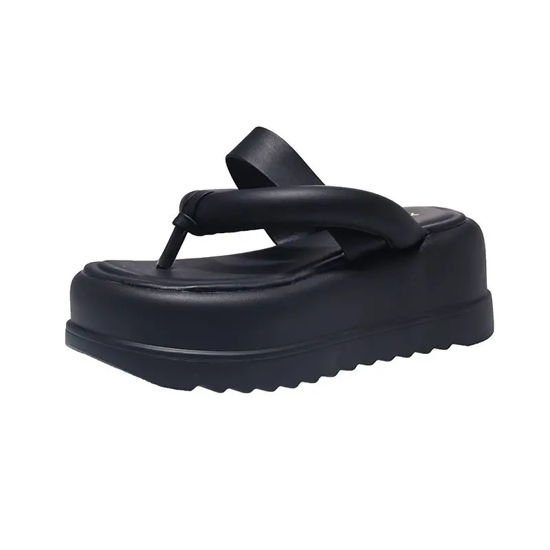 Shoes Female 2023 High Quality Basic New  Women's Slippers Summer Beach Slippers Women Solid Flip Flops Shoes Ladies Platform