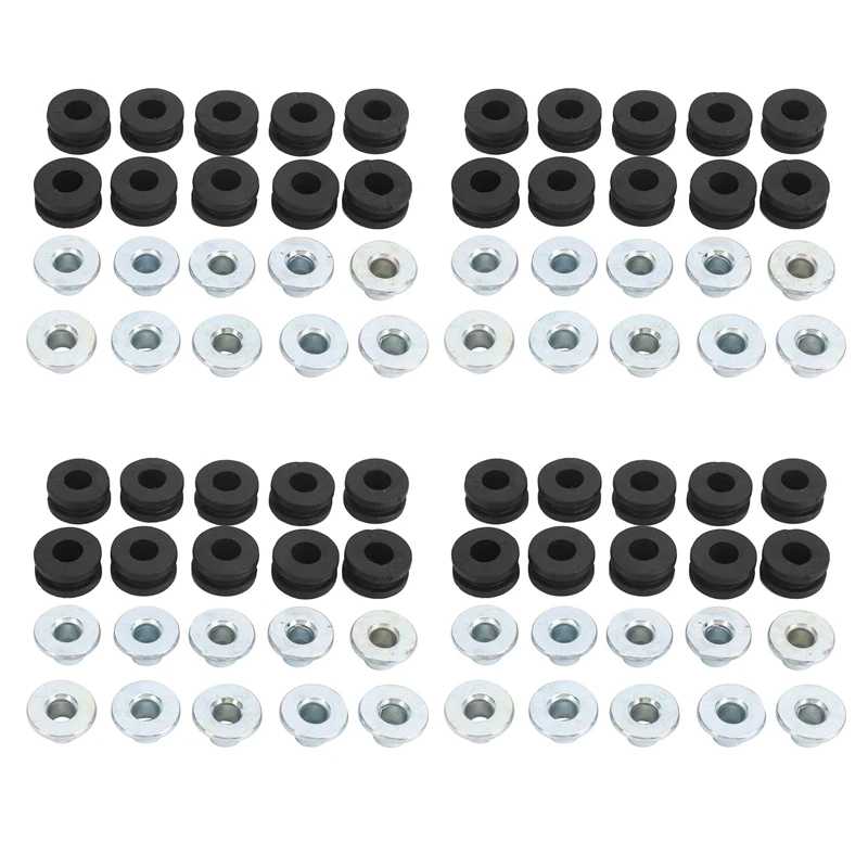 

40pcs Motorcycle Rubber Grommets For Honda For Yamaha For Suzuki For Kawasaki Fairings
