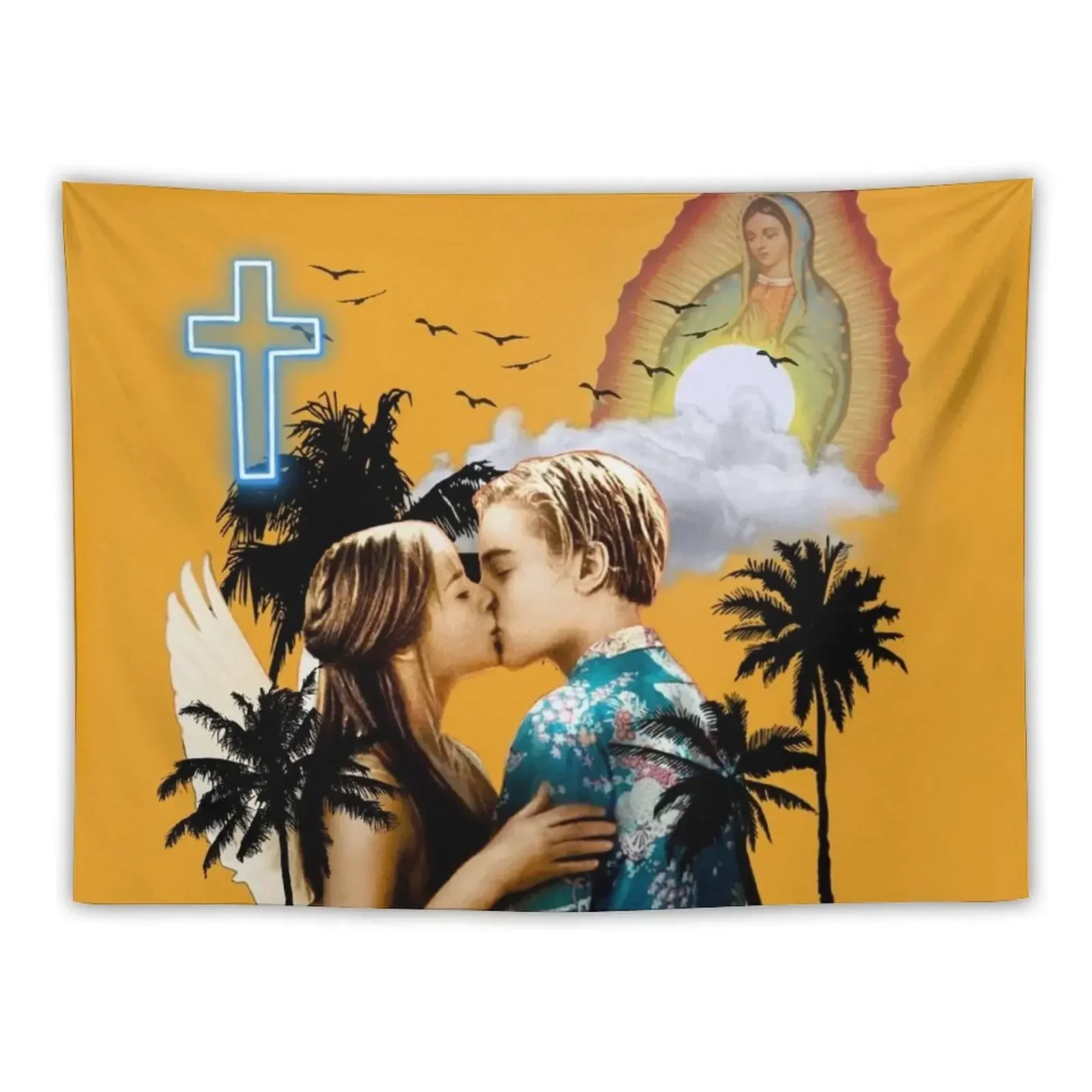 Гобелен Romeo and Juliet - Baz Luhrmann уличный декор комнатный эстетический гобелен