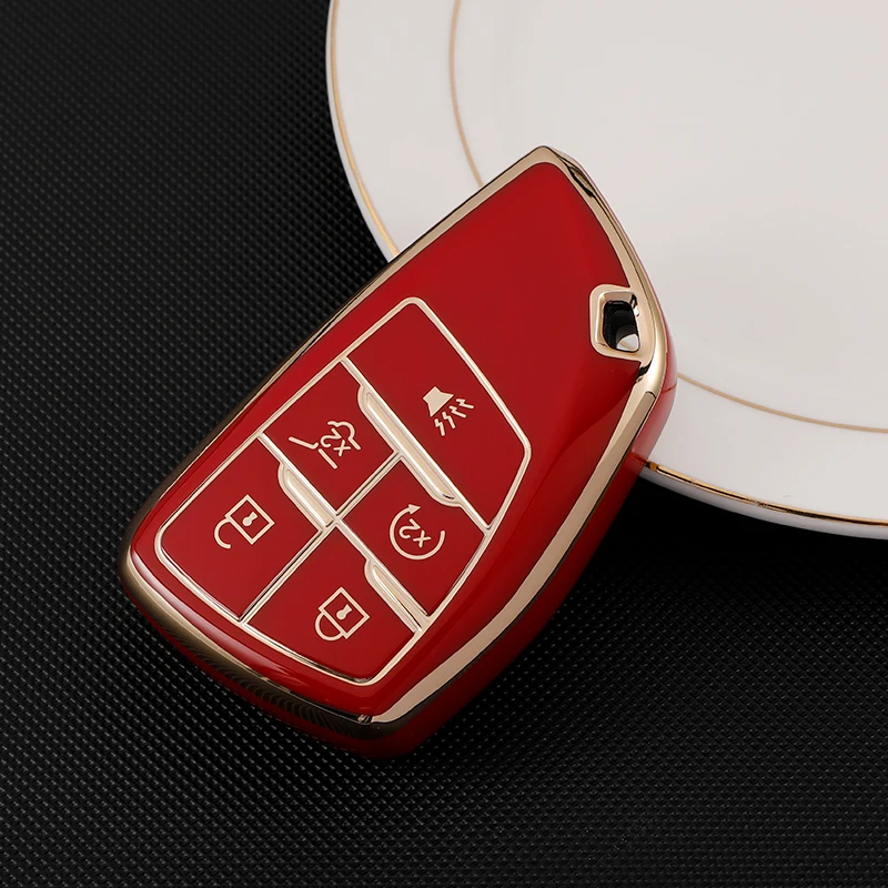 

Чехол для автомобильного ключа с кнопкой для GMC Yukon 5/6, чехол для Chevrolet Tahoe Suburban, для Buick ENVISION S Plus будущего 2020 2021 2022