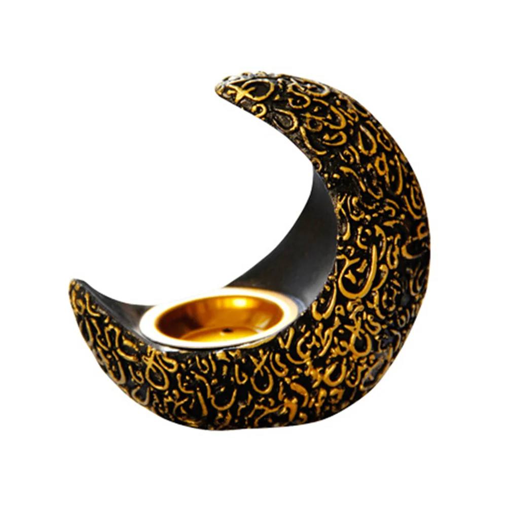 

Moon Incense Burner Ornament Ramadan Incense Burner Home Incense Holder Adorn