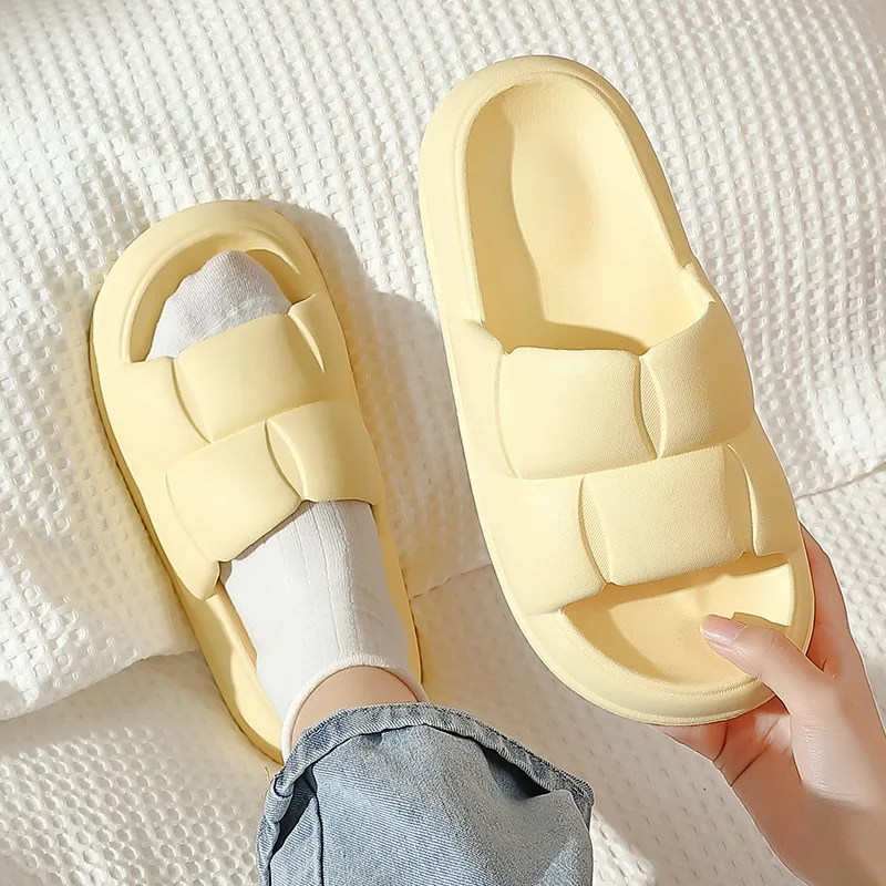 

Slippers Women Summer Lovers Slide Shoes Thick Non-slip Bathroom Soft Ins Tide To Wear Cool Slippers sandals woman summer 2022