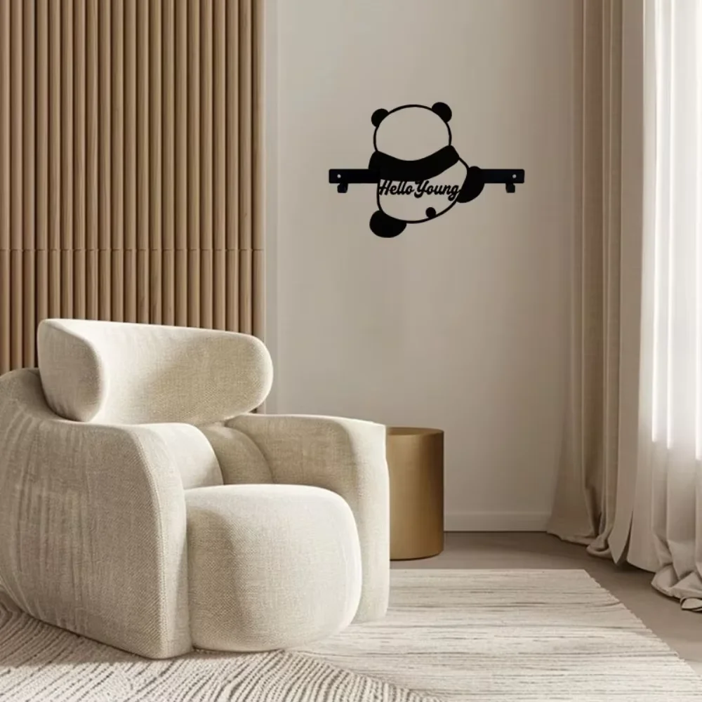 Функциональная Вешалка из кованого железа для ключей с поводком практичная