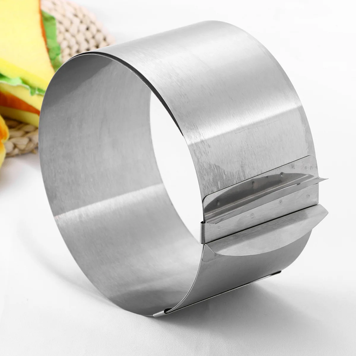 

Round Mousse Ring Adjustable Baking Ring Cheesecakes Metal Cake Rings Baking Stainless Steel Cake Mold Cookie Cake