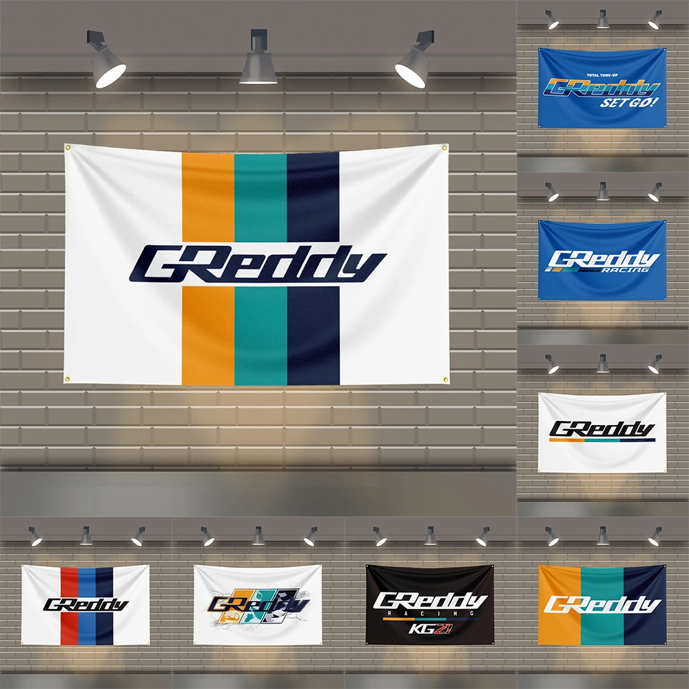 3x5 футов печатный флаг Greddys из полиэстера для декора комнаты гаража