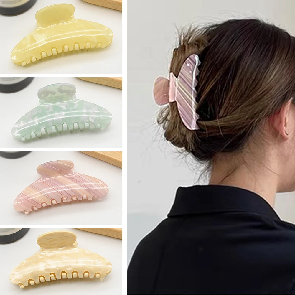 

Headwear for Women Shark Clip Hollow Hair Clip Acetate Hair Claws Vintage Hair Claw Geometric Hairpin