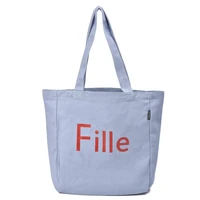 canvas tote bag 2022 women fashion shoulder bags female shopper casual large capacity solid color letter print designer handbags