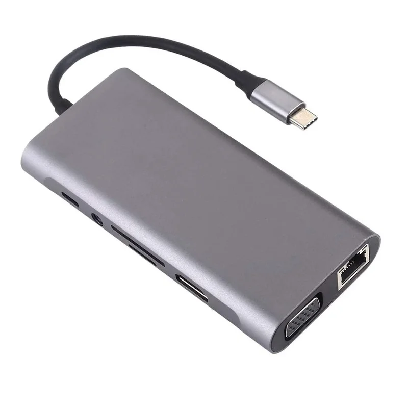 

Док-станция типа C, USB 3,0, 4K, HDMI, совместимая с VGA, RJ45
