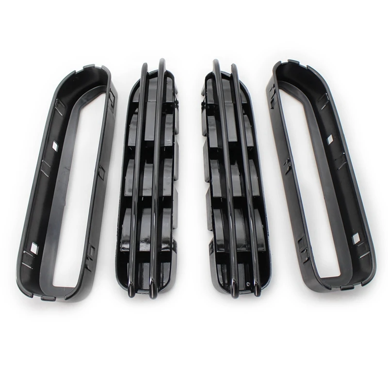 

4 Pcs M5 Side Fender Air Flow Vents Grille Grill For BMW E60/E61 E39 M5 Glossy Black