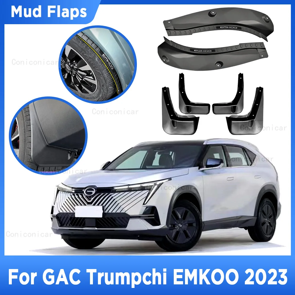 

For GAC Trumpchi EMKOO 2023 Mud Flaps Splash Guard Mudguards MudFlaps Wheel Front Rear Fender Auto Styling Car Accessories