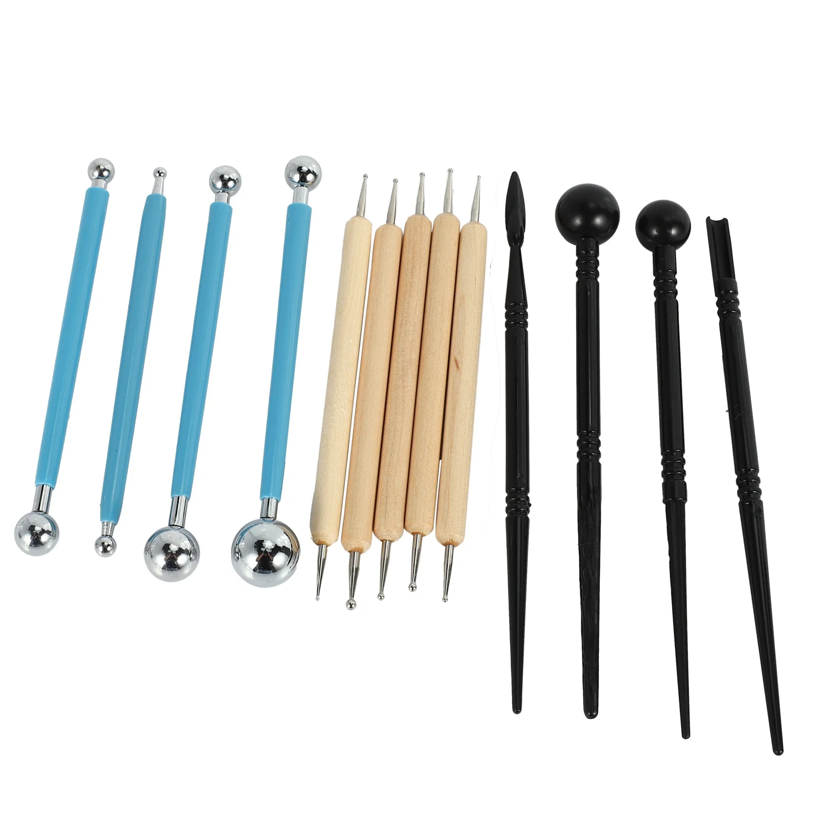 

13 Piece Ball Stylus Dotting Tools Clay Pottery Modeling Set Rock Painting Kit