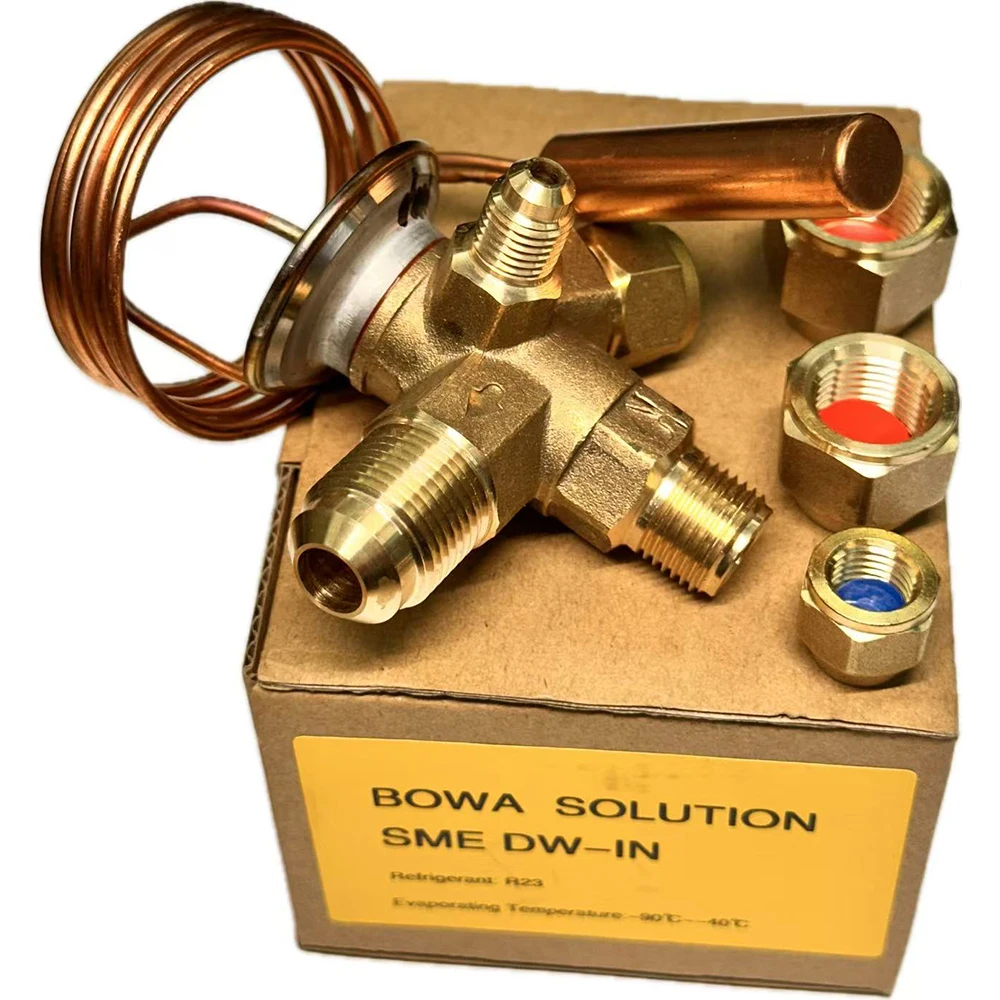 

Механический терморасширительный клапан SME-4DW R23/R13 с регулирующим диапазоном -40'C ~-90'C соответствует компрессорам TAG2513Z или ZB19KQE M/LBP.