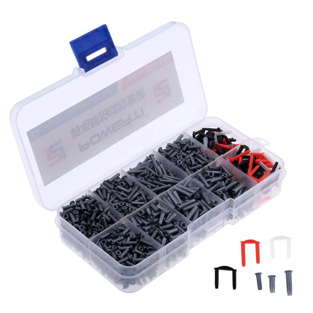 

1 Box Badminton Racket Racquet Grommets Eyelets Accessories Silver Gray