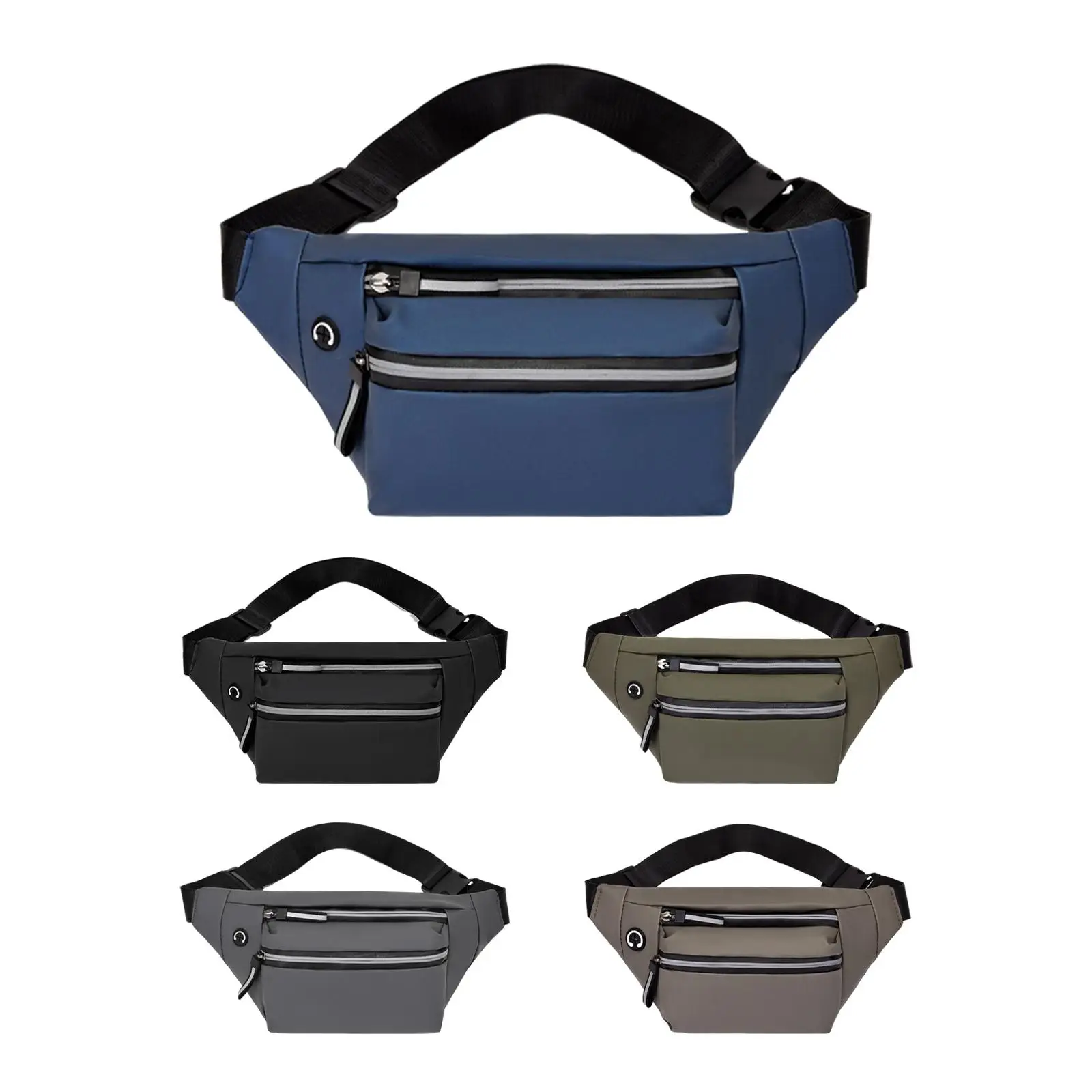 

Waist Bag Fanny Pack with Adjustable Belt Casual for Women Men Chest Bag Handbag Hip Bag for Fishing Workout Shopping Trekking