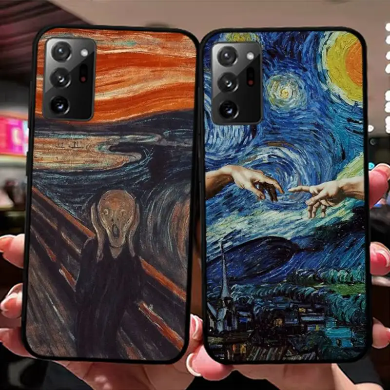 

Van Gogh Starry Sky Art Phone Case for Samsung Note 5 7 8 9 10 20 pro plus lite ultra A21 12 72