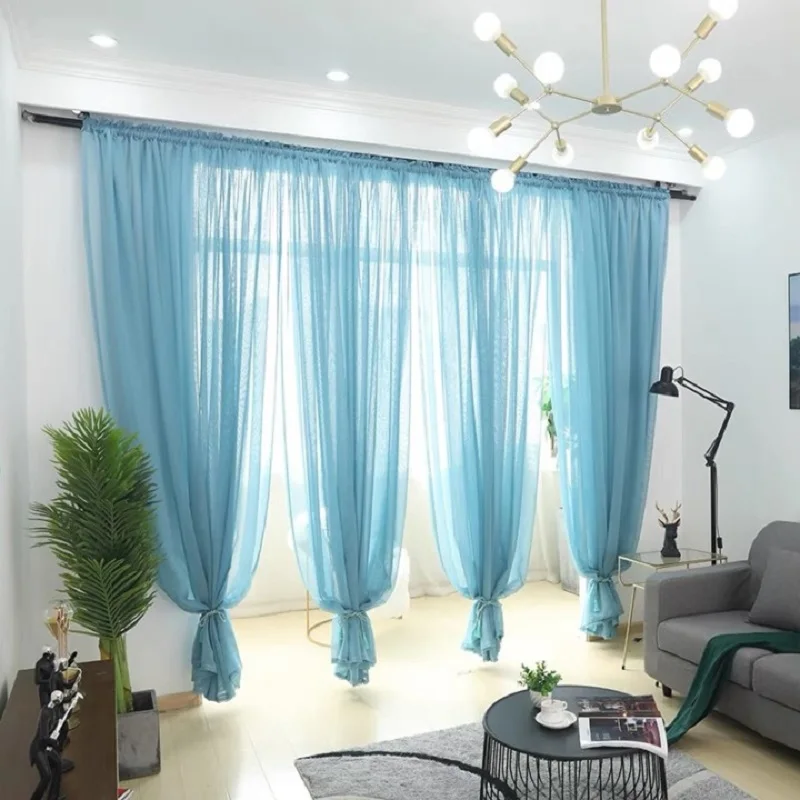 Современный скандинавский стиль Radix Drape Curtain Готовый продукт Французское окно с