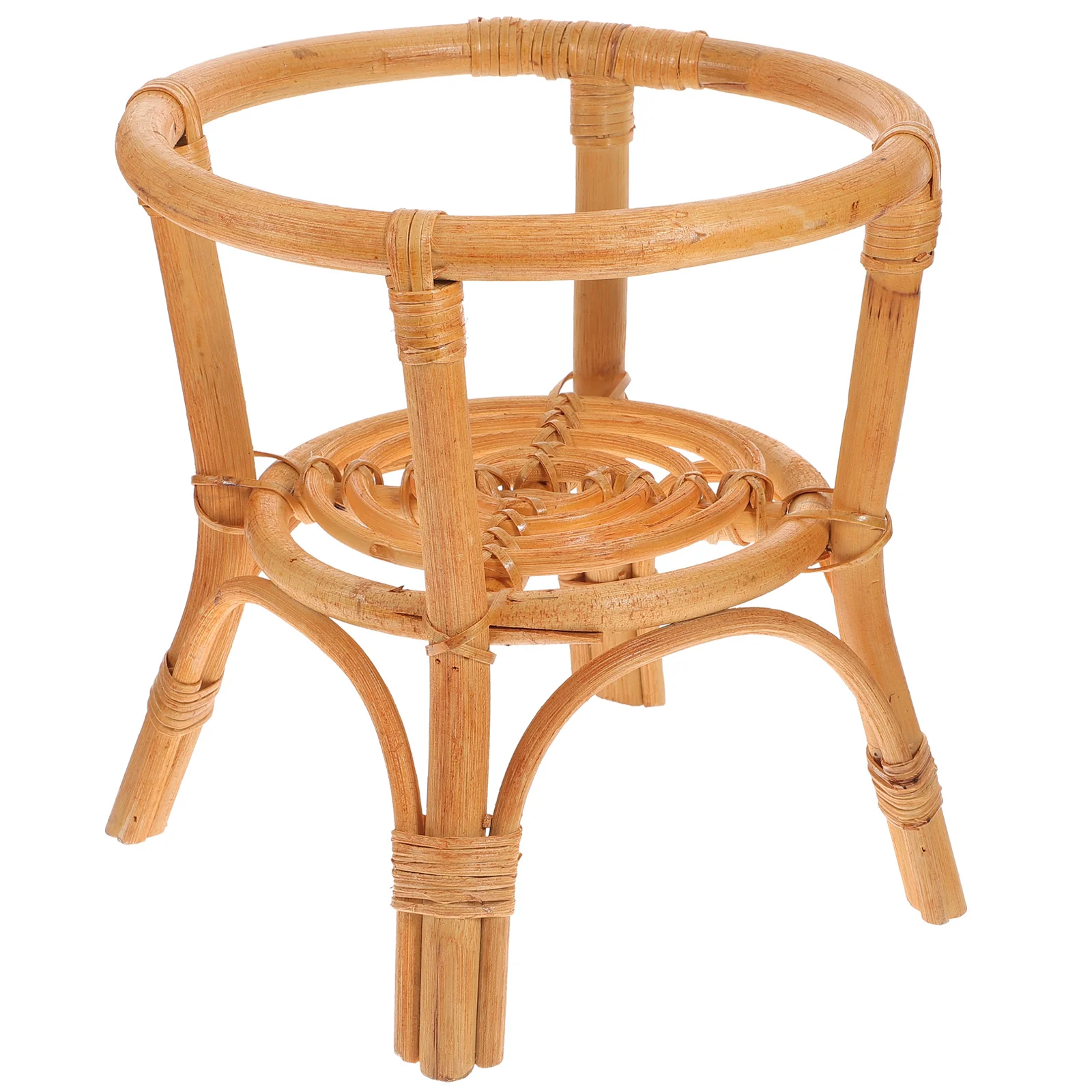 

Rattan Flower Stand Vase Stand Flowerpot Displaying Base Balcony