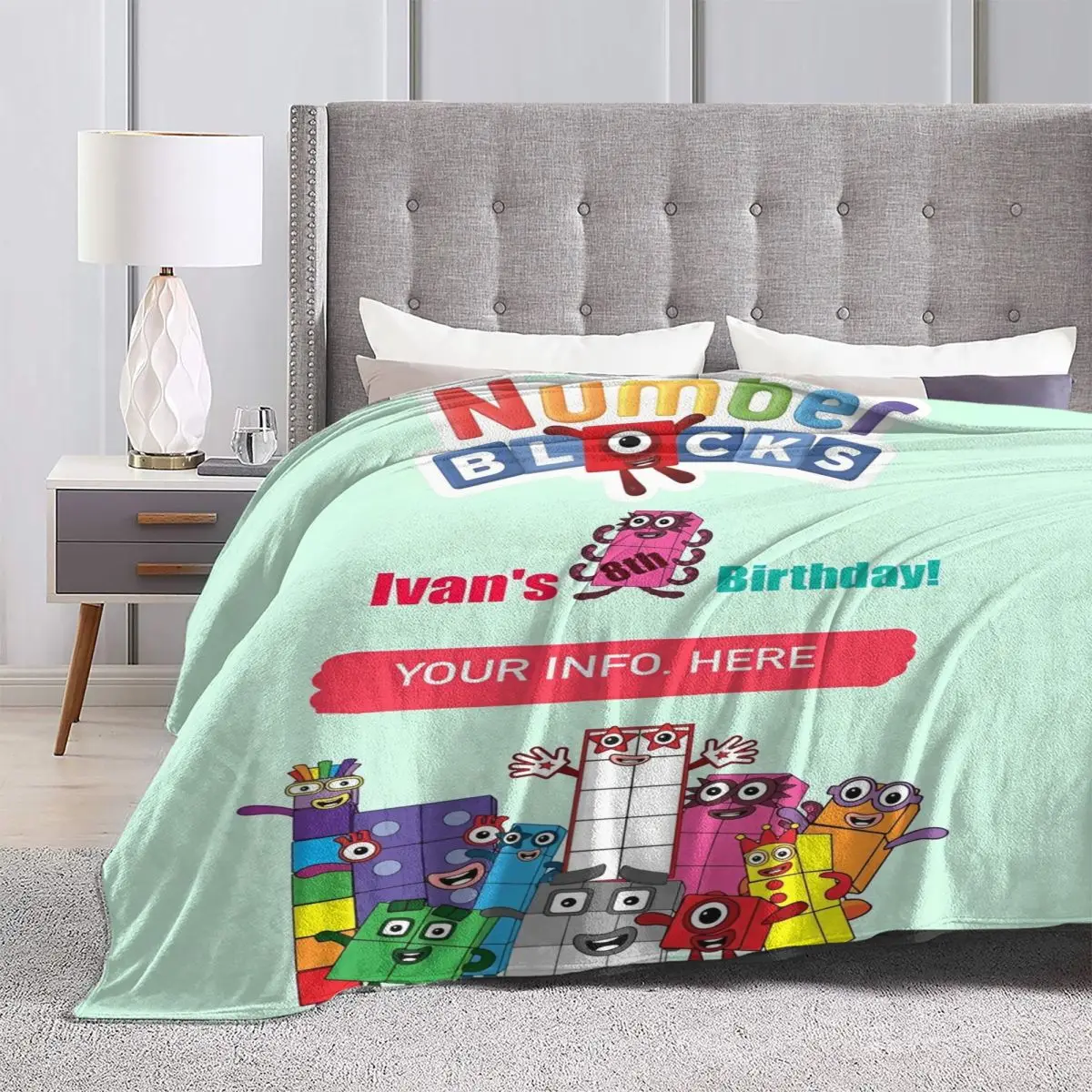 N-Numberblocks-s мультяшные одеяла фланелевое одеяло для кемпинга теплое мягкое