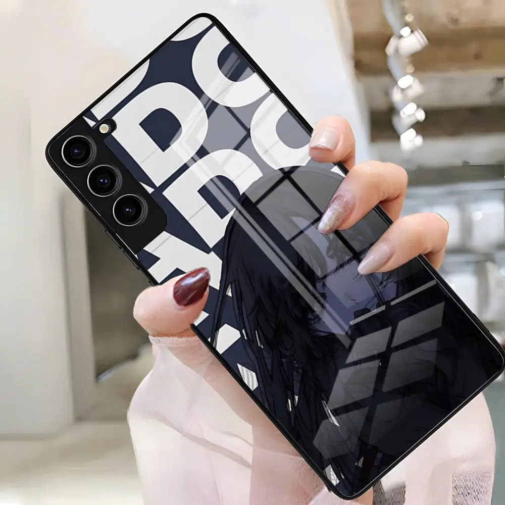 Фото Чехол для телефона Ado Kyogen X Uta для Samsung S26 S25 Plus S20 S20 Plus S22 Ultra S23 FE S21 Plus S21 Ultra, стеклянная крышка №3