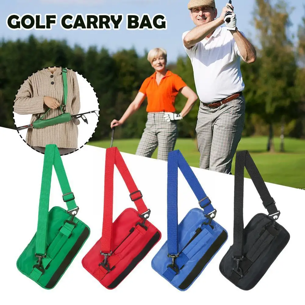 

Golf Club Mini Lightweight Nylon Adjustable Shoulder Training Range Strap Bags Driving Course Nylon Crossbody Pouch Carry D9F6
