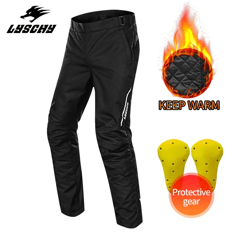 Warm Winter Outdoor Motorcycle Trousers External Wear-type Detachable Wind-proof Knee Pads Anti-fall LYSCHY LY-2016 Riding Pants