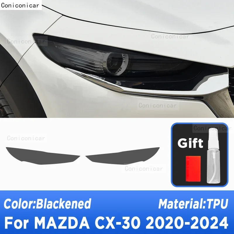 

Внешняя фара автомобиля для MAZDA CX-30 2020-2024 CX30, защита от царапин, ТПУ, PPF, защитная пленка, аксессуары для ремонта царапин, PPF