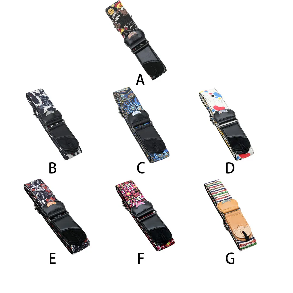 

Acoustic Guitar Strap Universal Musical Instrument Stable Shoulder Belt Pick Pocket Bass Spare Parts Teenager Players