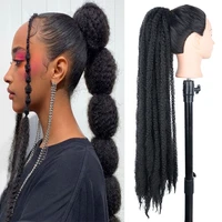 long 36inch afro kinky curl crochet braids soft synthetic marley braiding hair spring twist crochet hair braids bulk extensions