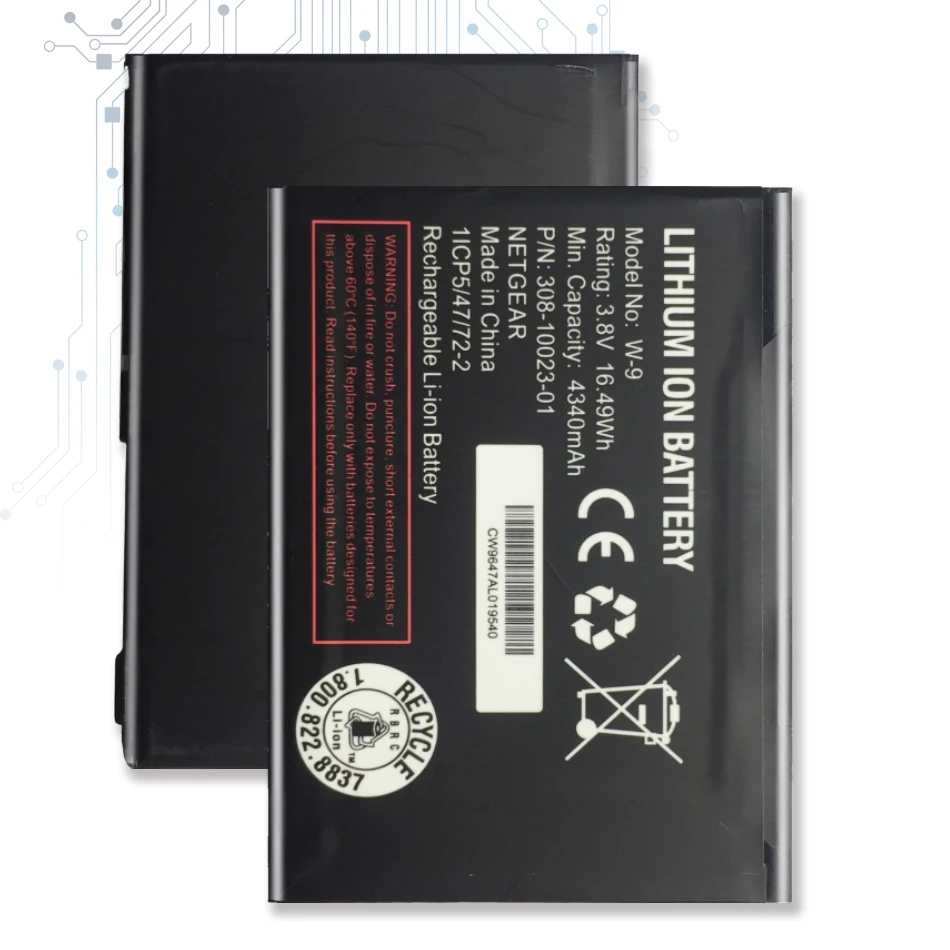 

W-9 4340mAh для NETGEAR AirCard AC810S AC815 Verizon, сменный аккумулятор с Трек-кодом